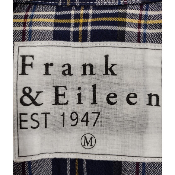 Frank & Eileen Shirt Women's Medium Multicolor Windowpane Grid Barry Button Up - Picture 6 of 12